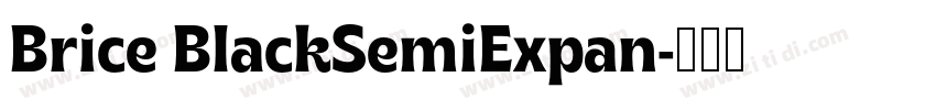 Brice BlackSemiExpan字体转换